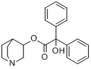 二苯乙醇酸-3-奎宁环酯分子式结构图