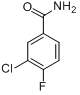 3-氯-4-氟苯甲酰胺分子式结构图