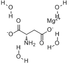 DL-天门冬氨酸镁(四水)分子式结构图