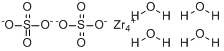 硫酸锆四水合物分子式结构图