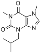 1,7-二甲基-3-异丁基黄嘌呤分子式结构图