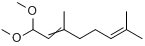 1,1-二甲氧基-3,7-二甲基-2,6-辛二烯;柠檬醛缩二甲醇分子式结构图