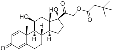 丁乙酸泼尼松龙;丁乙酸氢化泼尼松分子式结构图