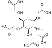 D-氨基葡萄糖五醋酸盐分子式结构图