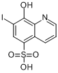 喹碘方;8-羟基-7-碘-5-喹啉磺酸分子式结构图