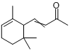 紫罗兰酮;4-(2,6,6-三甲基-2-环辛烯-1-基)-3-丁烯-2-酮分子式结构图