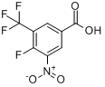 4-氟-3-硝基-5-三氟甲基苯甲酸分子式结构图