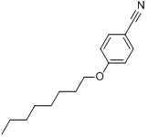 4-正辛氧基苯腈分子式结构图