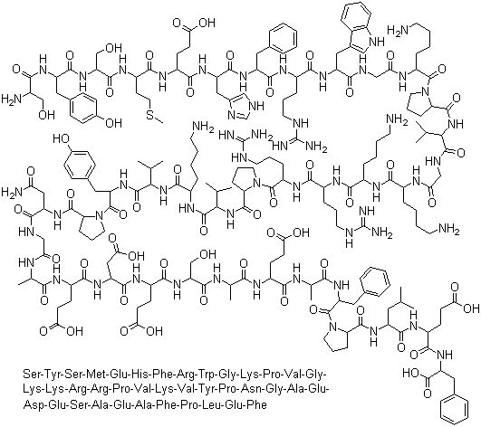 促肾上腺皮质激素分子式结构图