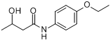 N-(3-羟丁酰)-对氨基苯乙醚分子式结构图