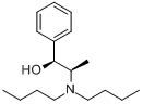 (1S,2R)-2-二丁氨基-1-苯基-1-丙醇分子式结构图