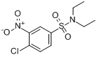 4-氯-N,N-二乙基-3-硝基苯磺酰胺分子式结构图