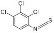异硫代氰酸2,3,4-三氯苯基酯分子式结构图
