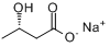 (S)-(+)-3-羟丁酸钠分子式结构图