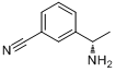 (S)-3-(1-氨基乙基)苯腈分子式结构图