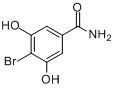 4-溴-3,5-二羟基苯甲酰胺分子式结构图