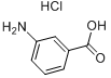 3-氨基苯甲酸盐酸盐分子式结构图