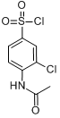 4-乙酰胺-3-氯苯-1-磺酰氯分子式结构图