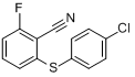 2-[(4-氯苯基)硫代]-6-氟苯甲腈分子式结构图