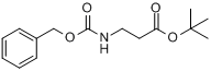 N-Cbz-beta-丙氨酸叔丁酯; N-苄氧羰基-beta-丙氨酸叔丁酯分子式结构图