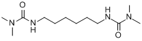 吴茱萸次碱;N,N''-1,6-己烷双[N',N'-甲基脲]分子式结构图