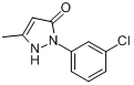 1-(3-氯苯基)-3-甲基-5-吡唑啉酮;MCPMP分子式结构图