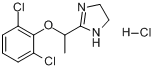 盐酸洛非西定;2-[1-(2,6-二氯苯氧基)乙基]-2-咪唑啉盐酸盐分子式结构图