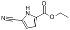 5-氰基-1H-吡咯-2-甲酸乙酯分子式结构图