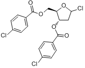 1-氯-2-脱氧-3,5-二-O-对氯苯甲酰基-D-核糖分子式结构图