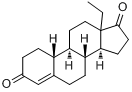 左旋乙基甾烯二酮;18-甲基-4-雌烯-3,17-二酮分子式结构图