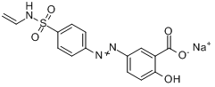 聚[1-[4-(3-羧基-4-羟基苯基偶氮)苯磺酰氨基]乙烷二基,钠盐]分子式结构图