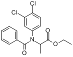 N-苯甲酰-N-(3,4-二氯苯基)-DL-丙氨酸乙酯;新燕灵分子式结构图