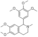 更他氯铵中间体;1,2,3,4-四氢-6,7-二甲氧基-2-甲基-1-(3,4,5-三甲氧基苯基)异喹啉分子式结构图