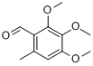 2,3,4-三甲氧基-6-甲基苯甲醛分子式结构图