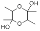 2,3,5,6-四甲基-1,4-二氧杂环-2,5-二醇;3-羟基-2-丁酮二聚体;乙偶姻二聚体分子式结构图