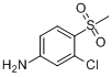 3-氯-4-甲基磺酰基苯胺分子式结构图