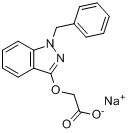 苄达酸钠盐;[(1-苄基-1H-吲唑-3-基)氧]乙酸钠分子式结构图