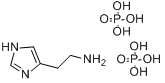 组胺二磷酸盐;磷酸组胺;2-(4-咪唑基)乙胺二磷酸盐分子式结构图