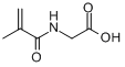 N-甲基丙烯酰基甘氨酸;N-甲基丙烯酰基氨基乙酸分子式结构图