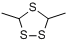3,5-二甲基-1,2,4-三硫环戊烷分子式结构图