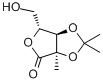 2,3-O-异丙亚基-2-C-甲基-D-核糖酸-gamma-内酯分子式结构图