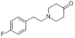 1-[2-(4-氟苯基)乙基]-4-哌啶酮分子式结构图