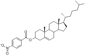 胆甾烯基对硝基苯甲酸酯;胆甾醇对硝基苯甲酸酯分子式结构图