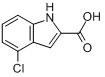 4-氯吲哚-2-甲酸分子式结构图