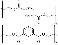 对苯二酸乙二酯-间苯二酸乙二酯共聚物;1,3-苯二羧酸与1,4-苯二羧酸和1,2-乙二醇的聚合物分子式结构图