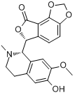 紫堇米定碱分子式结构图