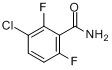 3-氯-2,6-二氟苯甲酰胺分子式结构图
