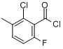 6-氯-2-氟-3-甲基苯甲酰氯分子式结构图
