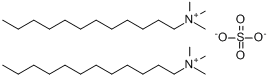 双(十二烷基三甲基铵)硫酸盐分子式结构图