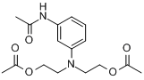 3-(N,N-二乙酰氧乙基)氨基乙酰苯胺分子式结构图